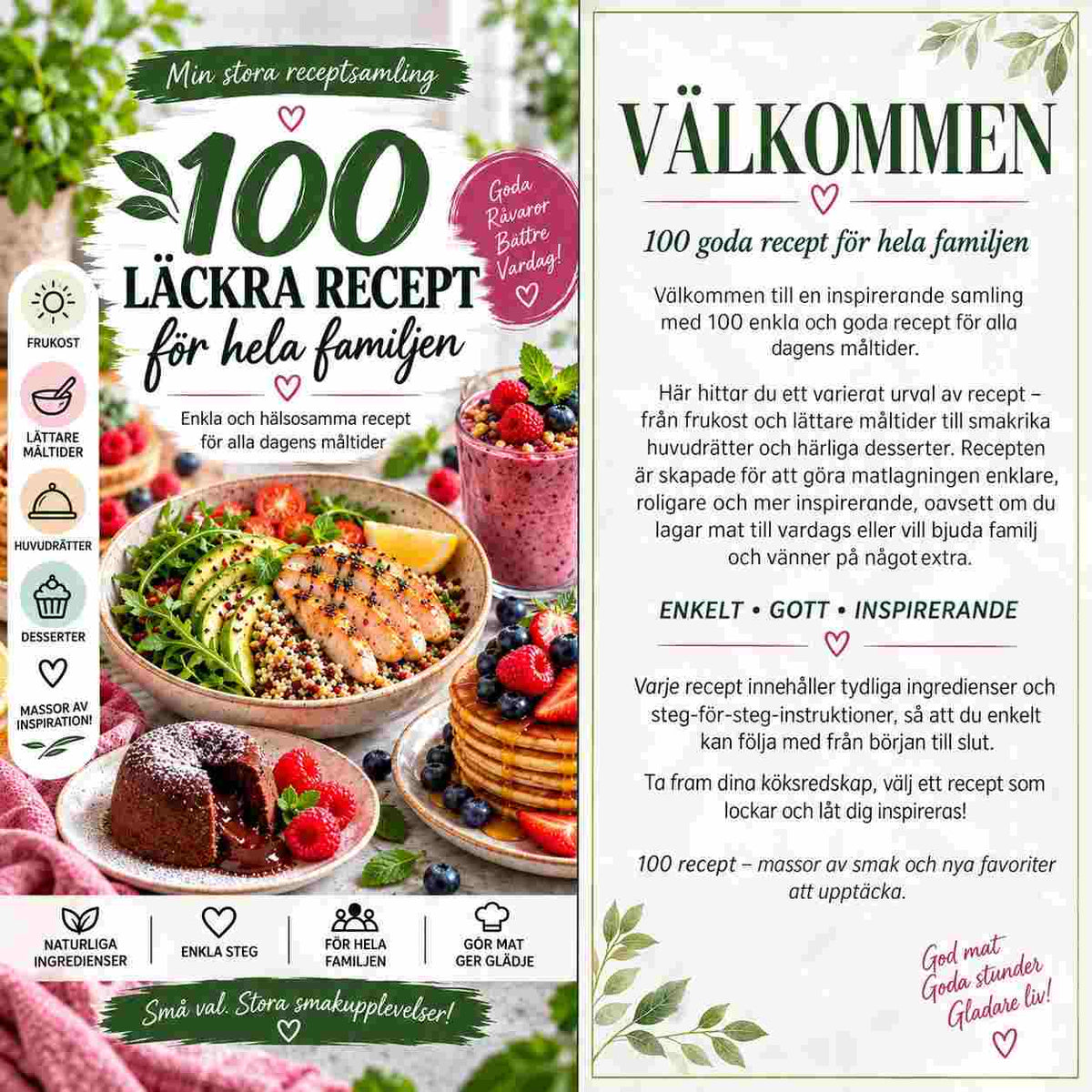 100 LÄCKRA RECEPT FÖR HELA FAMILJEN