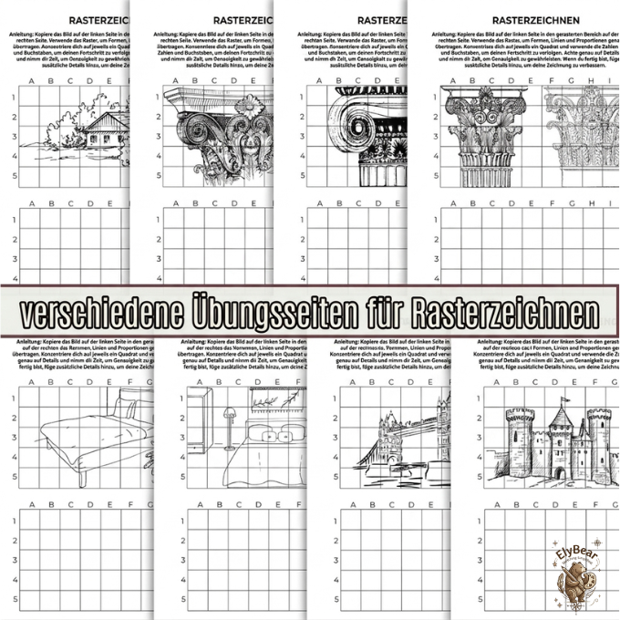 Übungsblätter für Architekturzeichnen