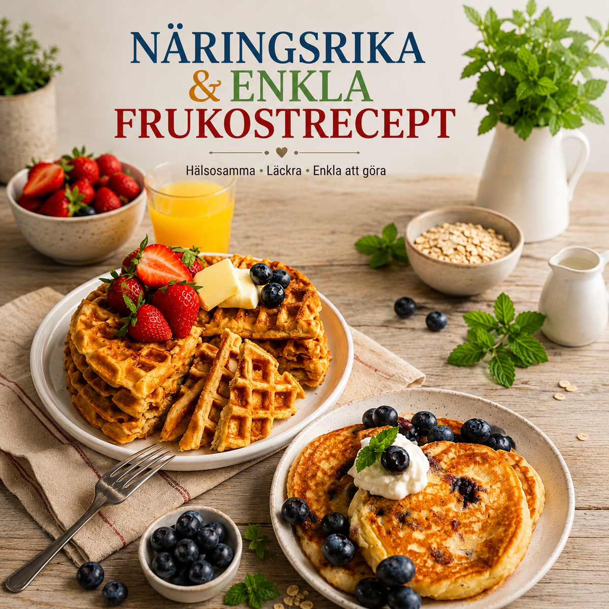 Näringsrika och enkla frukostrecept