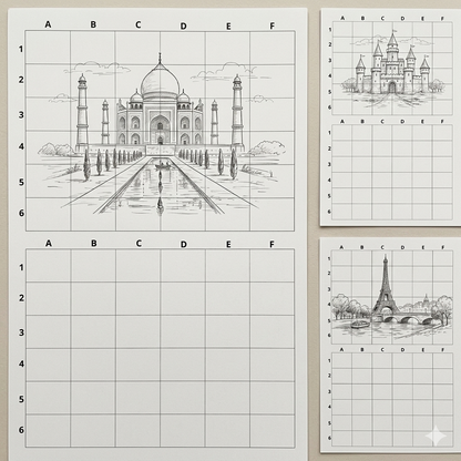 Zeichnen berühmter Monumente – Workbook