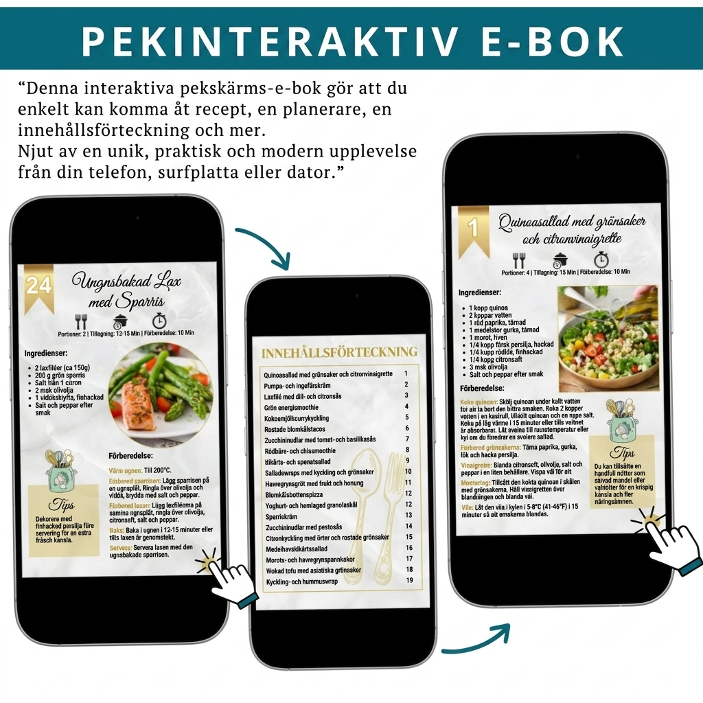 Hälsosamma Recept – Kokbok med Proteinrika Recept-SV