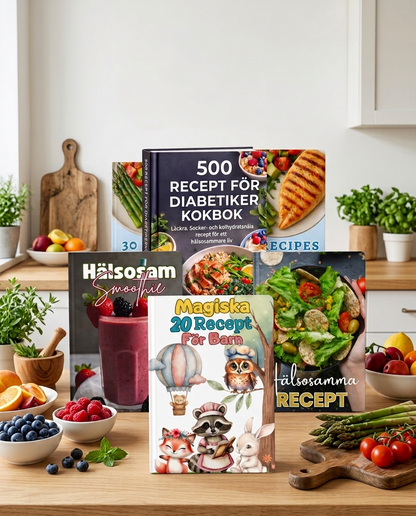 Paket med 5 Hälsosamma e-böcker