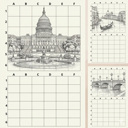 Zeichnen berühmter Monumente – Workbook