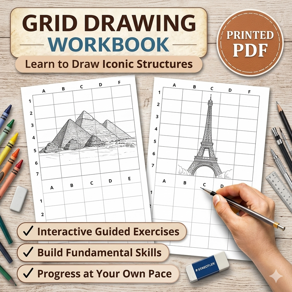 Zeichnen berühmter Monumente – Workbook
