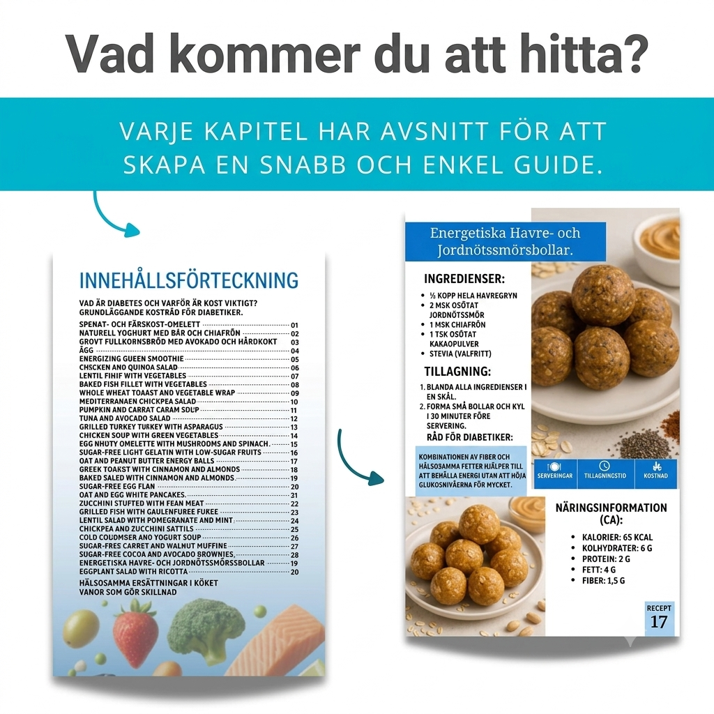 Kokbok för diabetiker – 30 dagar med hälsosamma recept