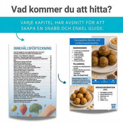 Kokbok för diabetiker – 30 dagar med hälsosamma recept