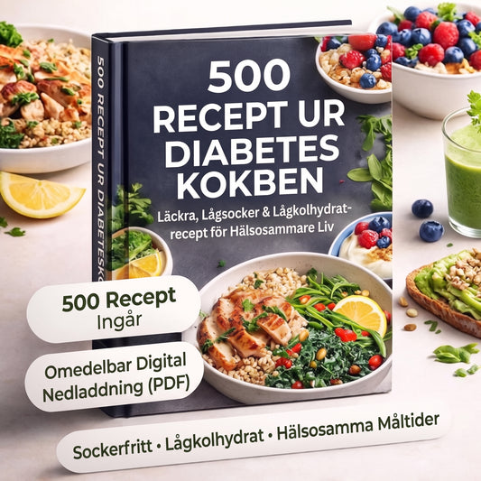 E-bok med 500 recept för diabetiker