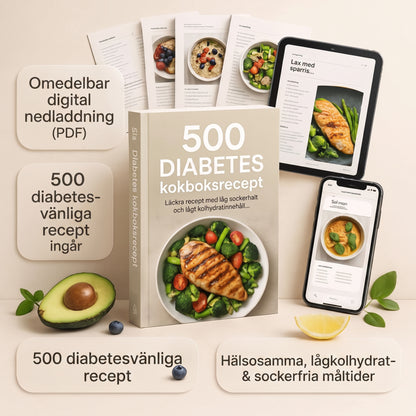 E-bok med 500 recept för diabetiker