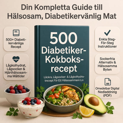 E-bok med 500 recept för diabetiker