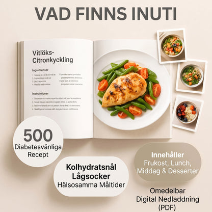 E-bok med 500 recept för diabetiker
