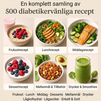 E-bok med 500 recept för diabetiker